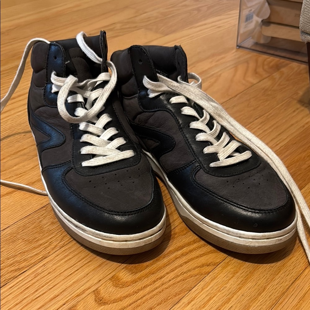 rag & bone Black and Gray High-Top Sneakers